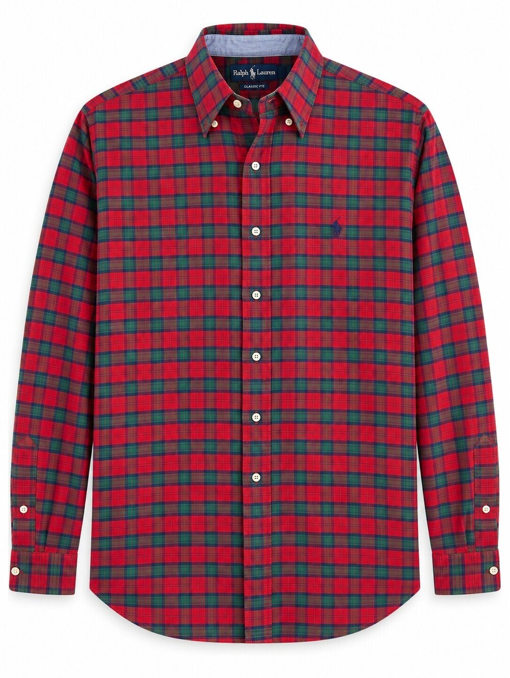 Ralph Lauren Men’s XL Classic Fit Red Green Plaid Button Down Shirt
